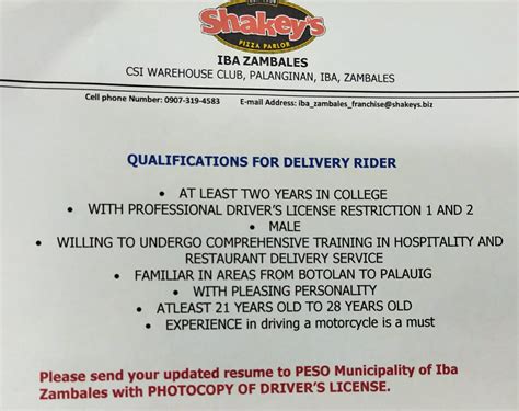 Jobs in Iba Zambales .